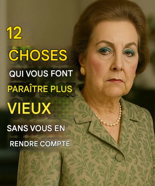 12 choses qui vous font paraître plus vieux sans que vous vous en rendiez compte (tout le monde le remarque !)