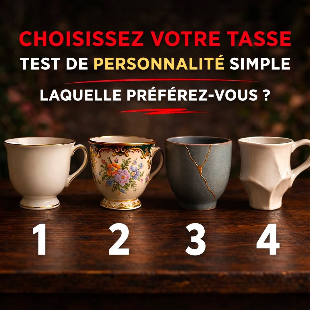 👉 Test visuel : la tasse que vous choisissez révèle des traits cachés de votre personnalité ☕😮Voir le lien
