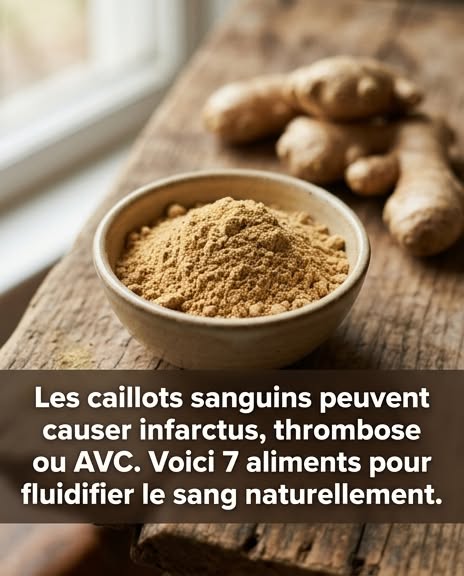 Voici 7 aliments qui contribuent à fluidifier le sang. Plus de détails dans le premier commentaire.