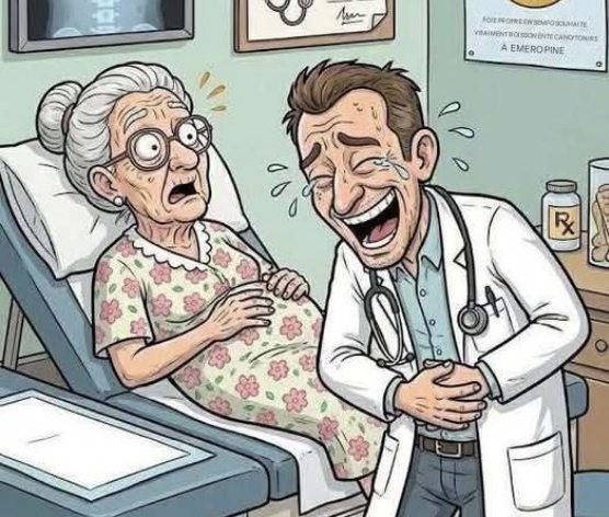 Un jour, une vieille dame se rend chez le médecin, un peu gênée.