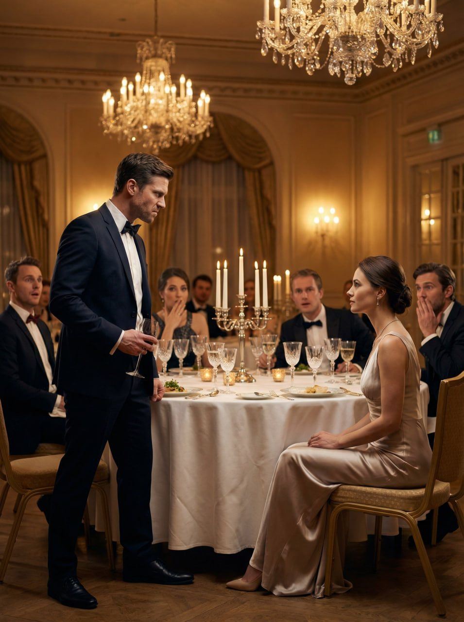 Quand j’ai refusé de payer dans ce restaurant chic, il m’a regardée comme une étrangère, tandis que sa mère affichait un sourire satisfait. Soudain, il m’a renversé son verre dessus et a dit : « Tu payes ou c’est fini. » Le silence était pesant, une brûlure dans la poitrine. Je me suis lentement essuyée, j’ai croisé son regard et j’ai répondu : « Très bien. » Car ce que j’ai fait ensuite les a laissés sans voix, sans issue.