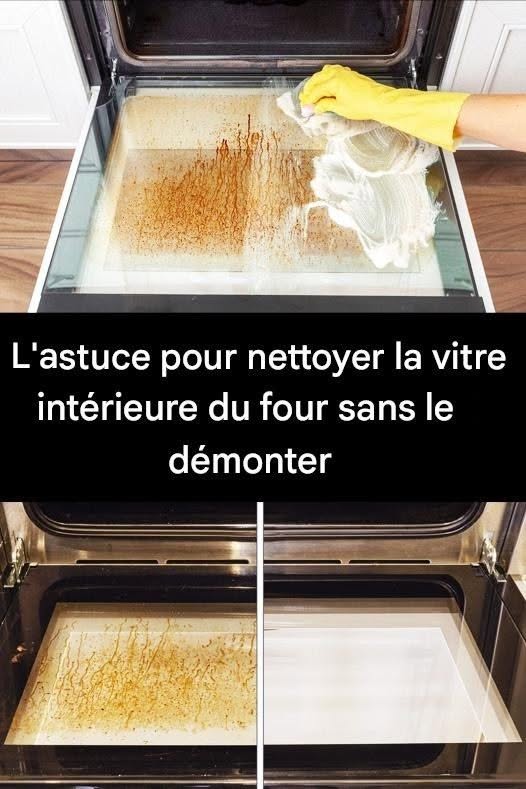 L’astuce pour nettoyer la vitre intérieure du four sans la retirer