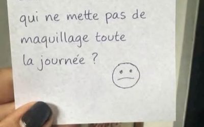 Question qui divise : une femme peut-elle passer toute la journée sans maquillage ? Voir le lien dans le commentaire