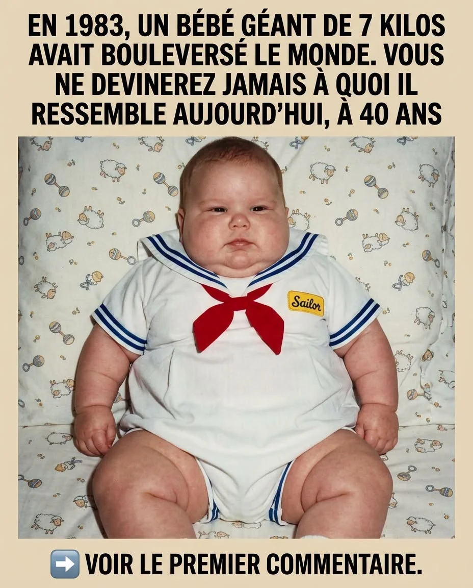 Le bébé de 7 kilos qui a stupéfié le monde en 1983 : voici à quoi il ressemble aujourd’hui, à 40 ans