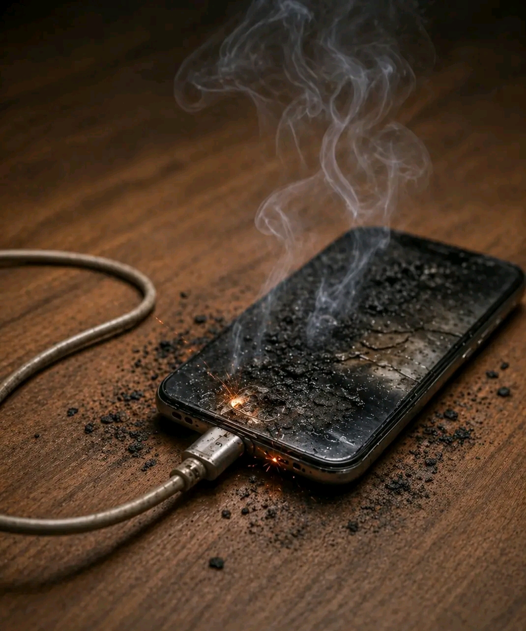 Attention : ne jamais brancher le chargeur de cette façon… voir plus…