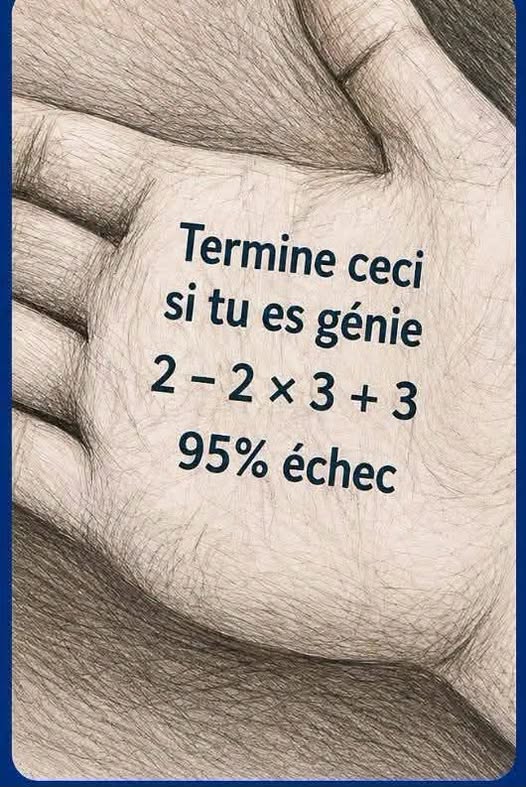 Seuls les plus attentifs trouvent la réponse exacte ! Reponse au premier commentaire👇