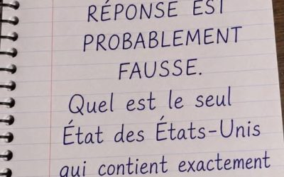 Voir la Reponse au 1er commentaireLa réponse va vous surprendre !