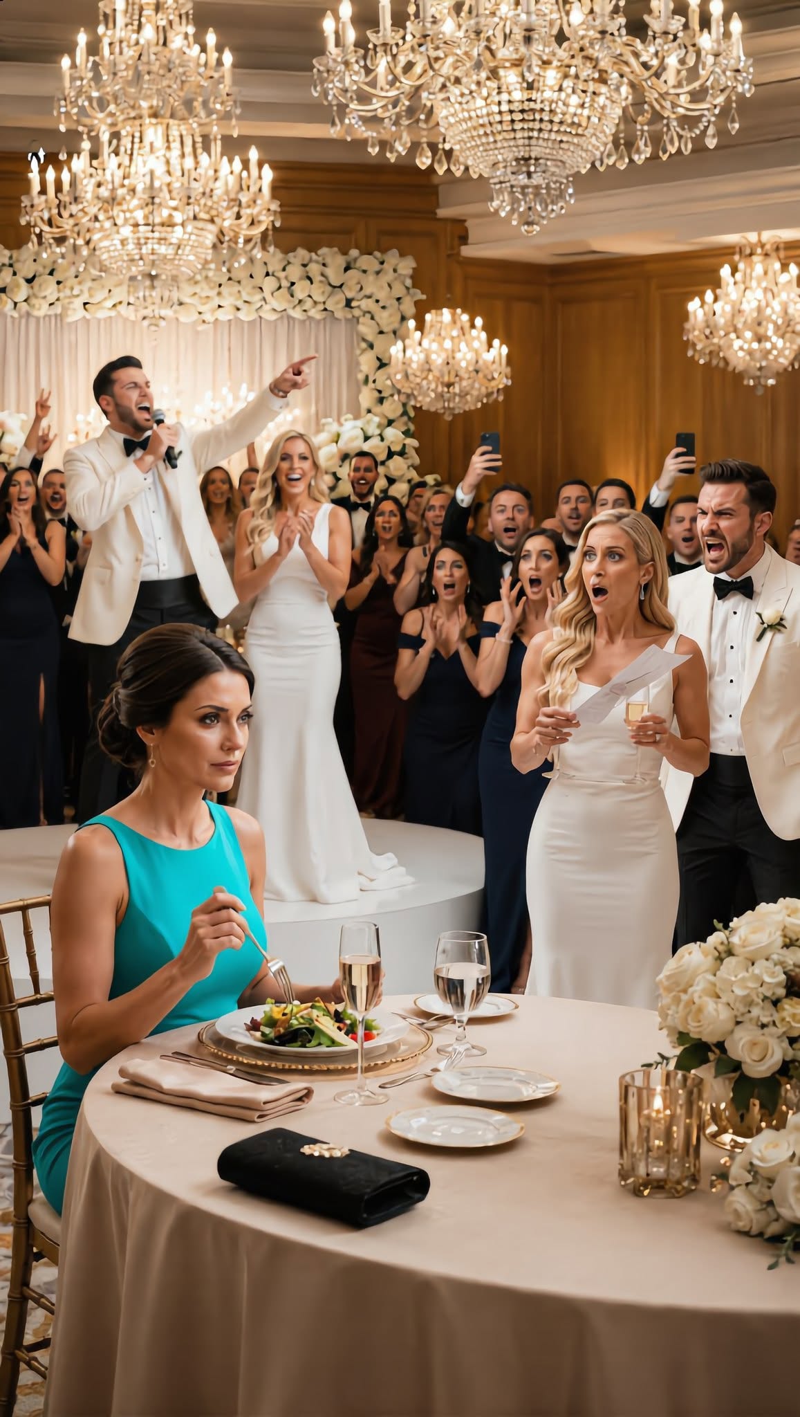 Lors de leur somptueux mariage dans une salle de bal prestigieuse, mon ex-mari a présenté fièrement sa nouvelle épouse, une célèbre chirurgienne esthétique. Devant leurs invités fortunés, il s’est moqué de moi à voix haute en affirmant que je ne pourrais même pas me permettre de payer une simple consultation auprès d’elle.