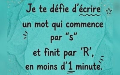 Seulement les plus forts en français trouveront la réponse en moins d’une minute ! 😏