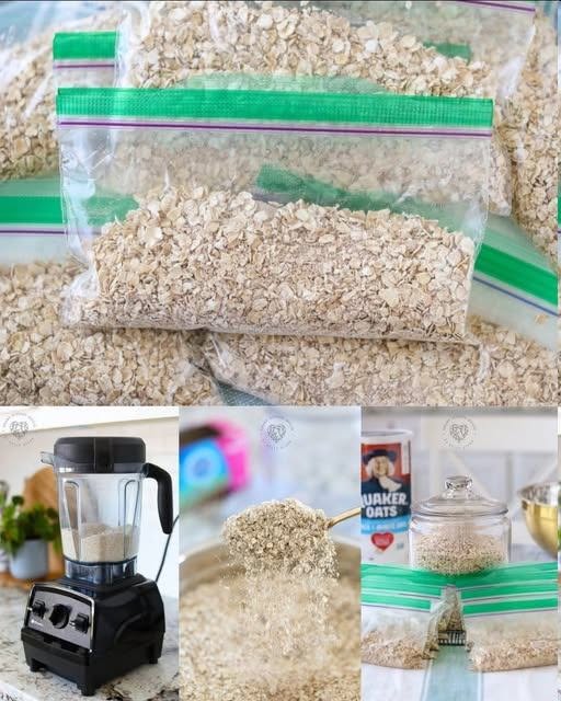 Sachets de flocons d’avoine instantanés faits maison