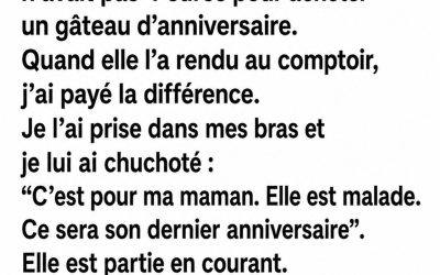 Elle voulait offrir un gâteau à sa maman malade : ce qui s’est passé à la caisse va vous toucher droit au cœur