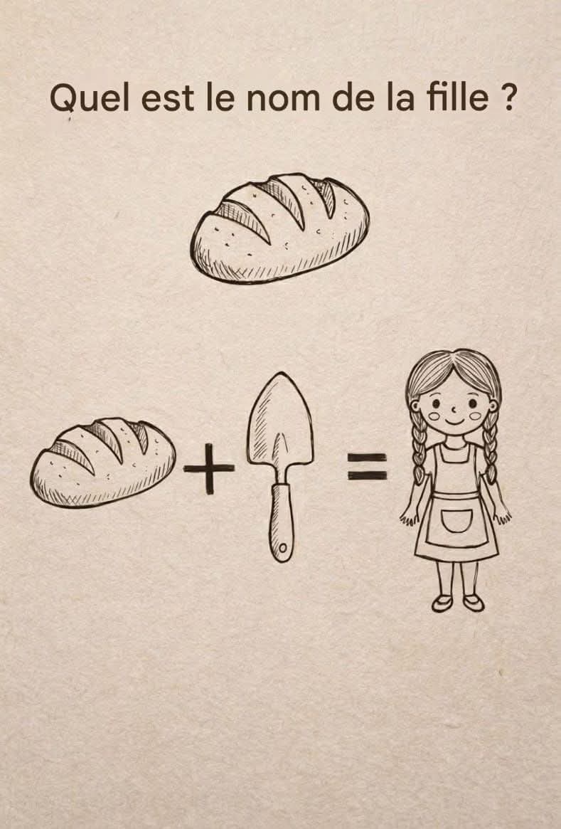 Quel est le nom de la fille? La reponse est au 1er commentaire