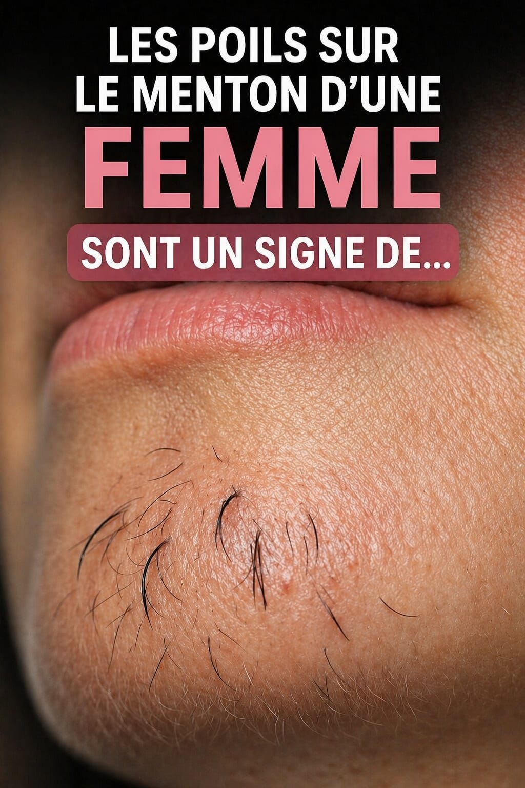 Les poils au menton d’une femme sont un signe de… Voir plus