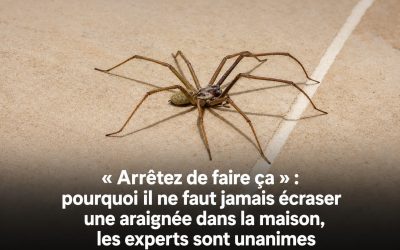 « Arrêtez de faire ça » : pourquoi il ne faut jamais écraser une araignée dans la maison, les experts sont unanimes