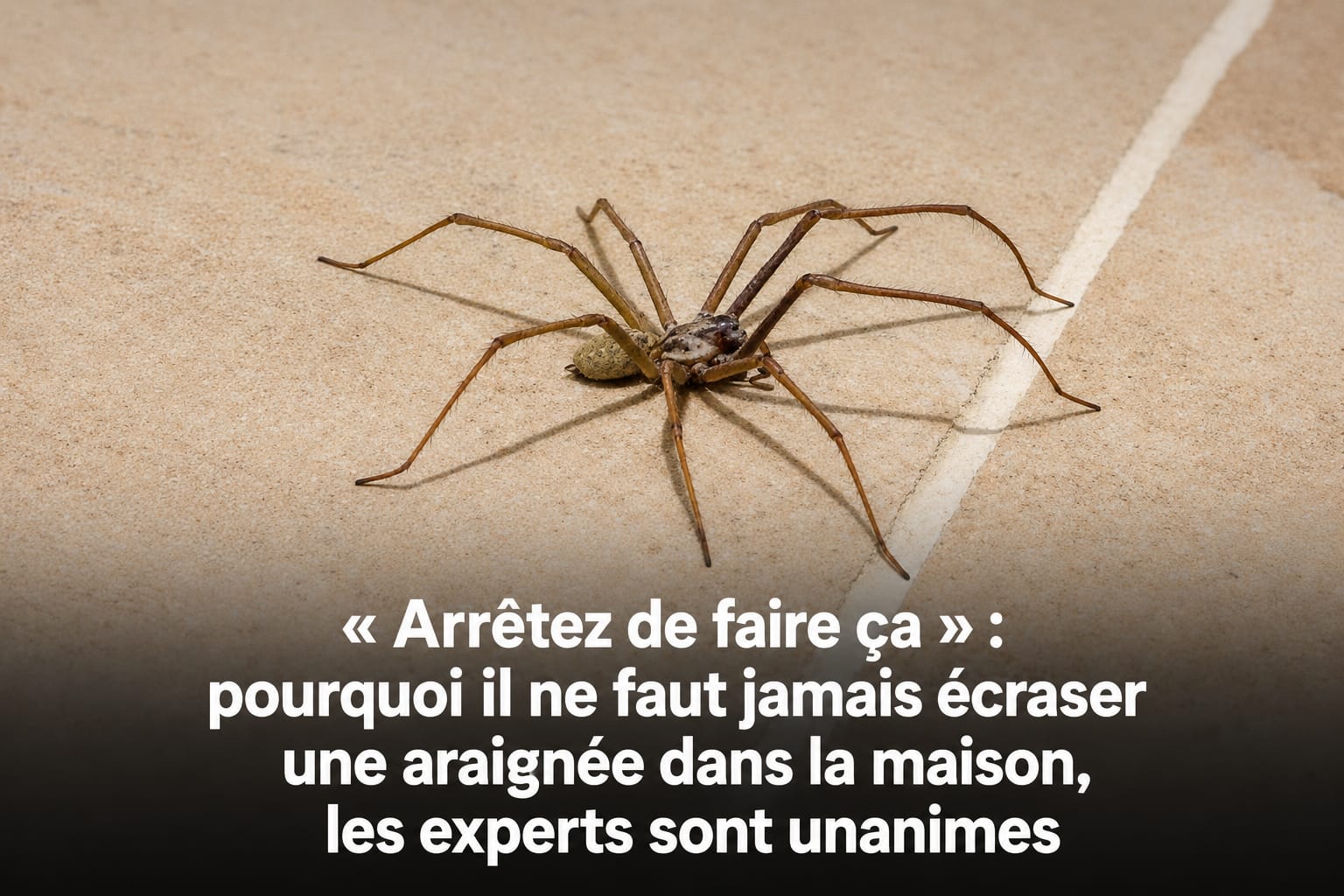 « Arrêtez de faire ça » : pourquoi il ne faut jamais écraser une araignée dans la maison, les experts sont unanimes
