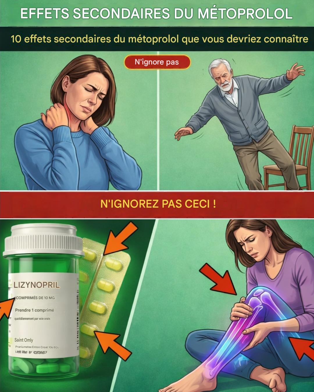 Découvrez 10 effets secondaires du métoprolol dont on parle rarement.